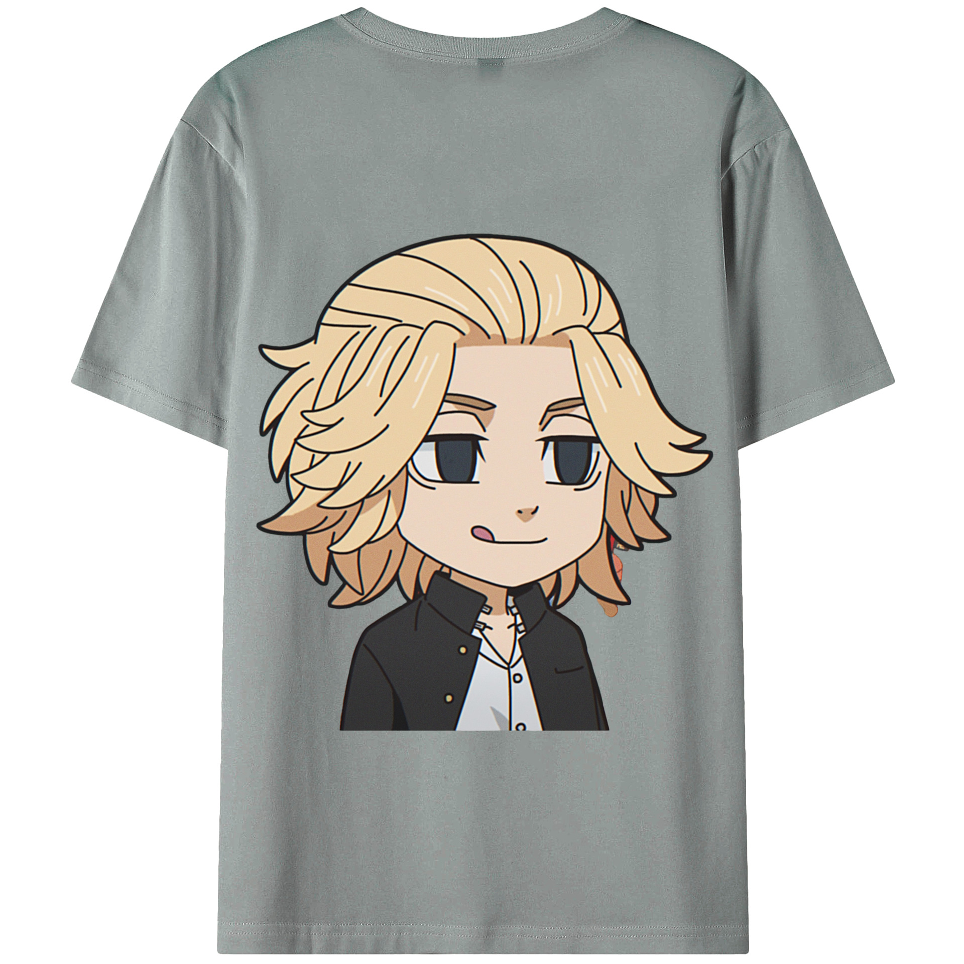 （画像用） 東京リベンジャーズ Tokyo Revengers 綿100％ メンズ半袖Tシャツ（バックプリント） 通気性